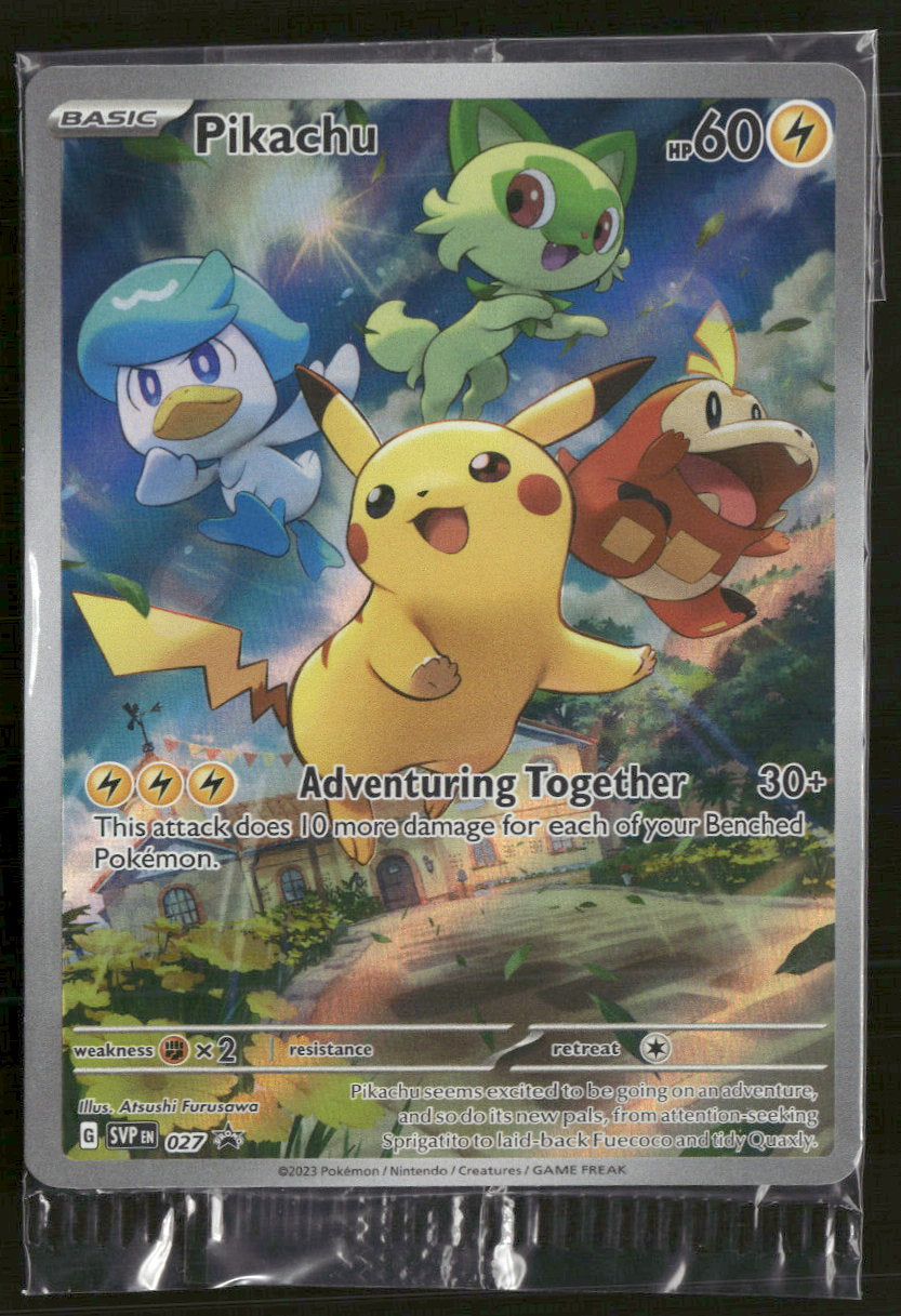 SV: Scarlet & Violet Promo Cards Pikachu #027