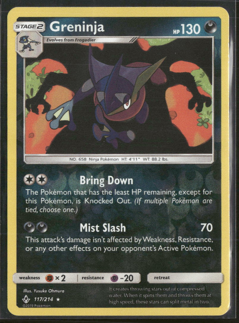 SM - Unbroken Bonds Greninja #117/214