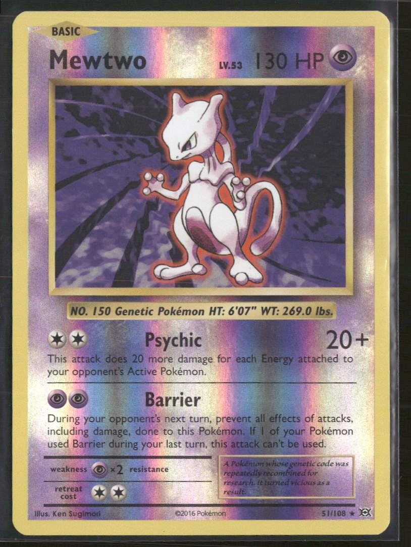 XY - Evolutions Mewtwo #51/108