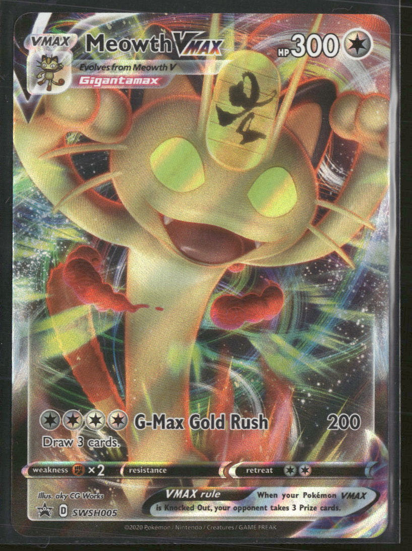 SWSH: Sword & Shield Promo Cards Meowth VMAX #SWSH005