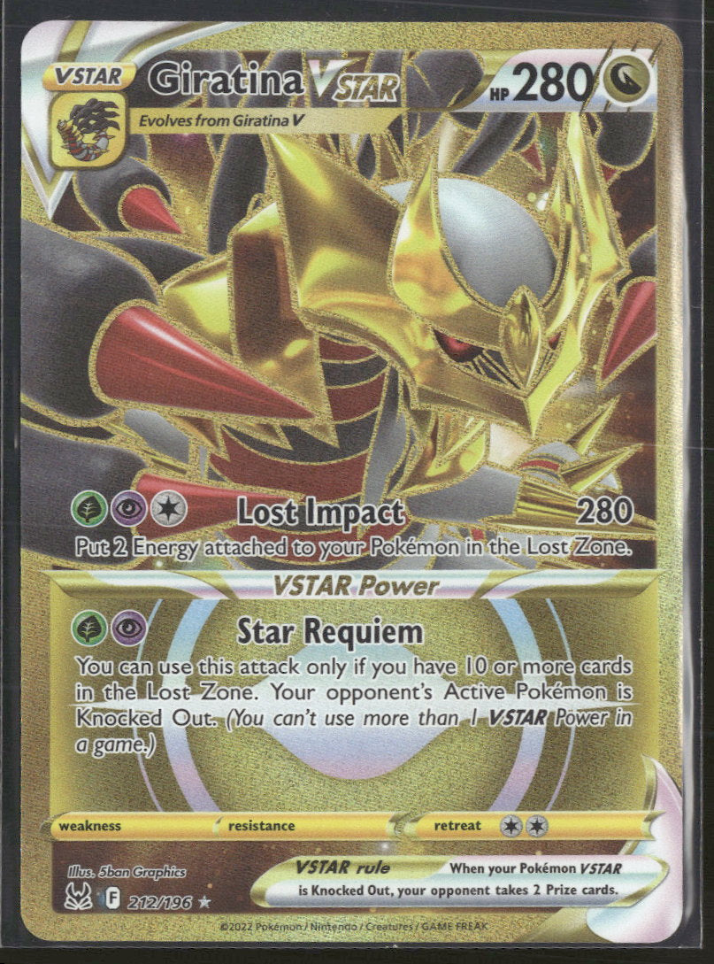 SWSH11: Lost Origin Giratina VSTAR (212) (Secret) #212/196