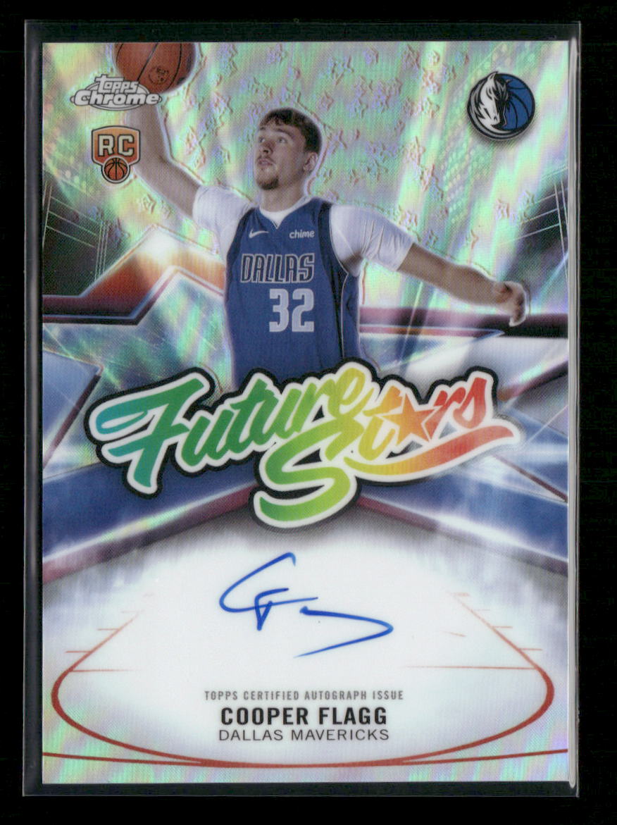 2025-26 Topps Chrome Future Stars Autographs Refractor Cooper Flagg AU #FS-CF