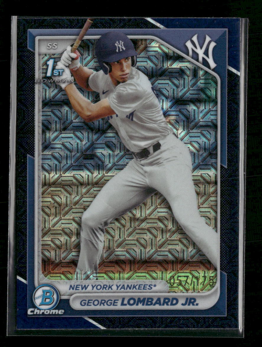 2024 Bowman Chrome Prospects Mojo Navy Refractors George Lombard Jr. #/175