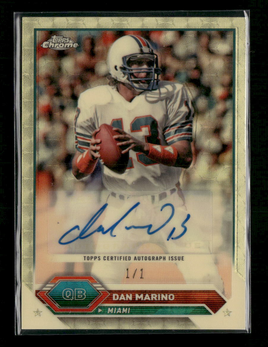 2023 Topps Composite Topps Chrome Autographs SuperFractor Dan Marino #/1