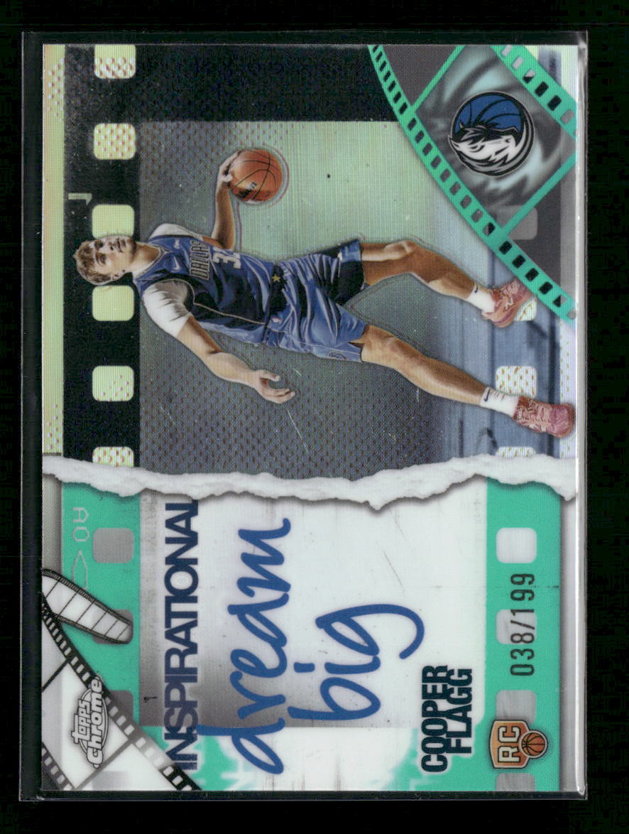 2025-26 Topps Chrome Inspirational Aqua Refractor Cooper Flagg #/199 #IP-18