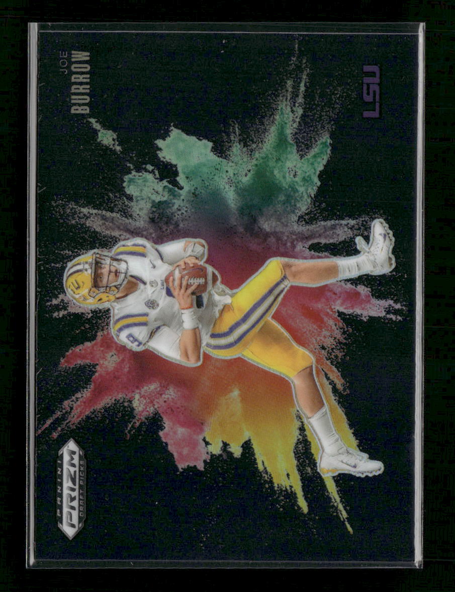 2025 Panini Prizm Draft Picks Black Color Blast Joe Burrow #24