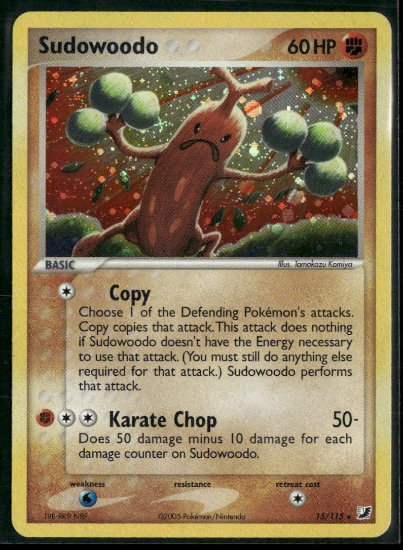 EX Unseen Forces Sudowoodo #15/115