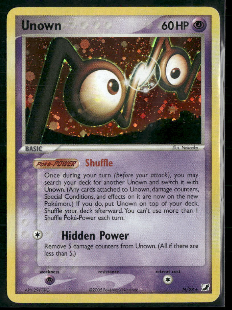 EX Unseen Forces Unown (N) #N/28