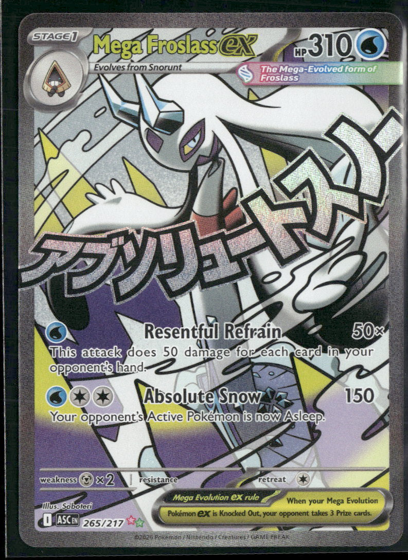 ME: Ascended Heroes Mega Froslass ex #265/217