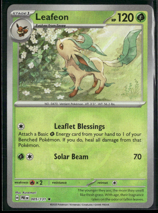 SV: Prismatic Evolutions Leafeon (Master Ball Pattern) #005/131