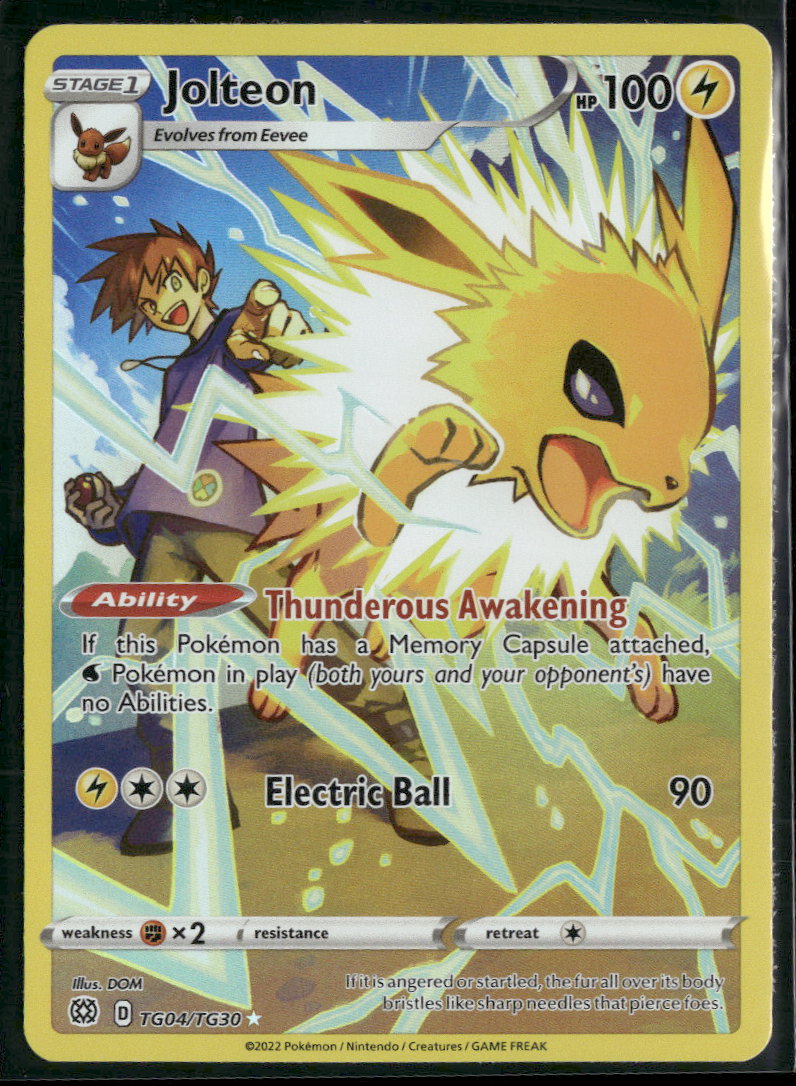 SWSH09: Brilliant Stars Trainer Gallery Jolteon #TG04/TG30