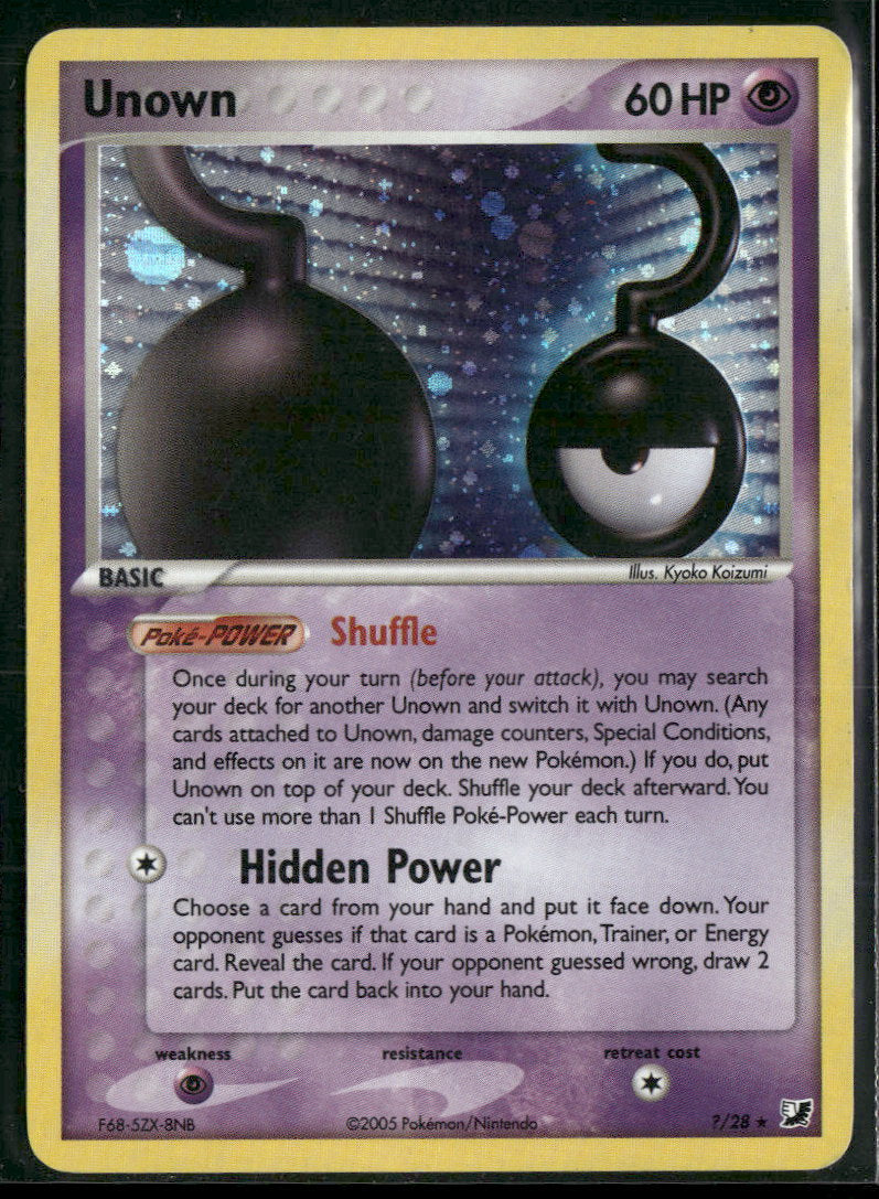 EX Unseen Forces Unown (?) #?/28