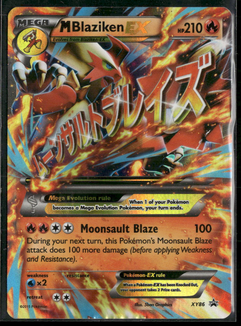 XY Promos M Blaziken EX #XY86 Damaged