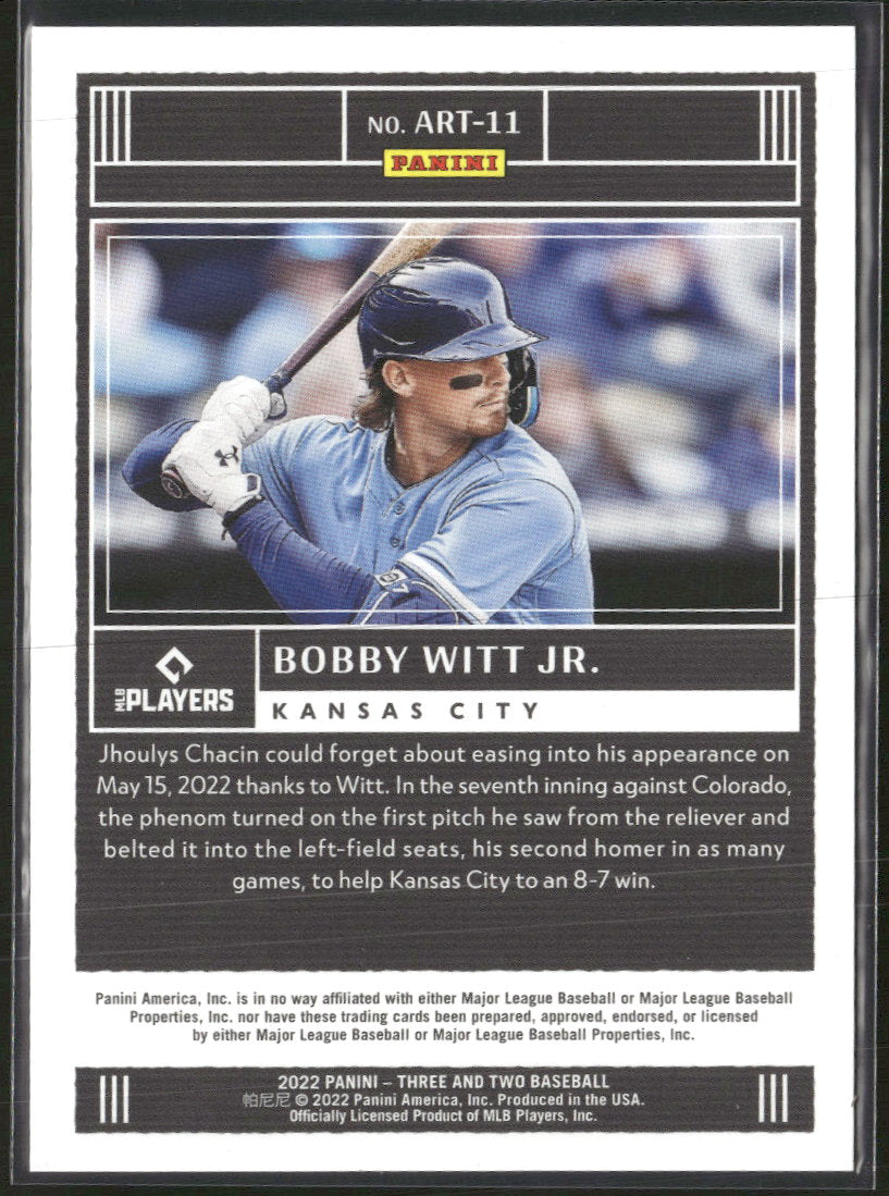 2022 Panini Three and Two All Rookie Team Bobby Witt Jr. #/150 #ART-11