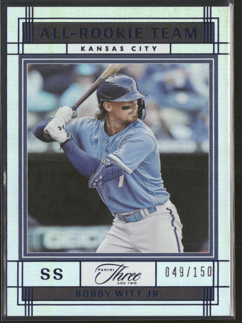 2022 Panini Three and Two All Rookie Team Bobby Witt Jr. #/150 #ART-11