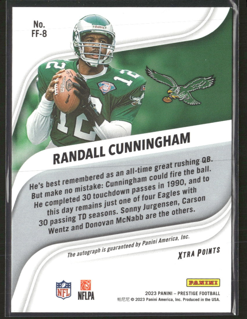 2023 Panini Prestige FF Xtra Points AU Gold Randall Cunningham /10 AU #FF-8