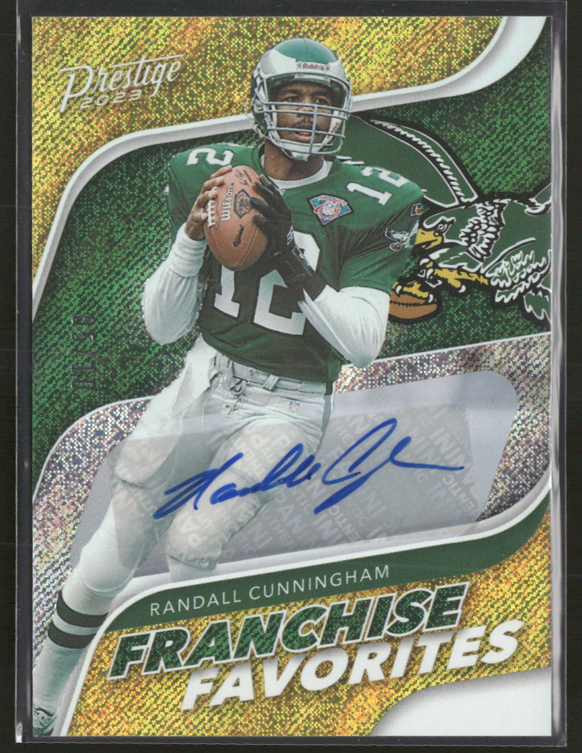2023 Panini Prestige FF Xtra Points AU Gold Randall Cunningham /10 AU #FF-8