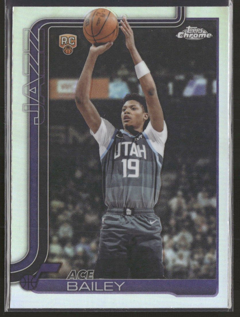 2025-26 Topps Chrome Update Refractor Ace Bailey RC #155