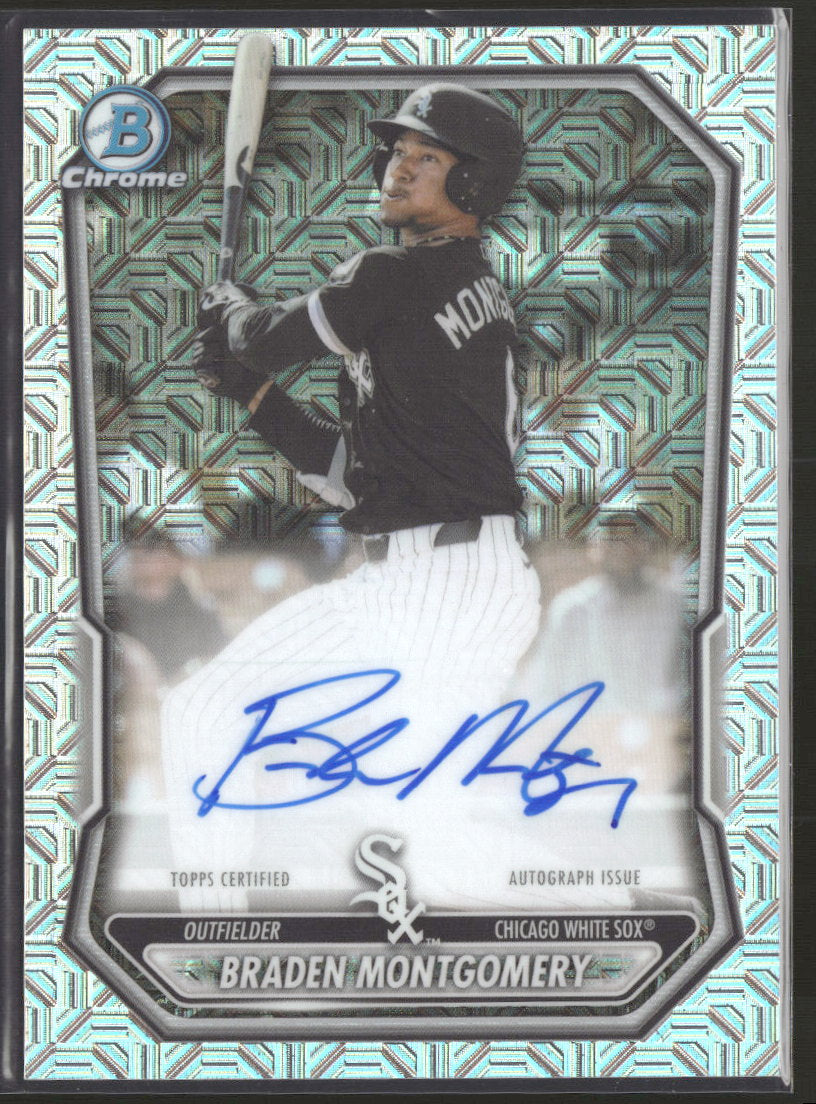 2026 Bowman Chrome Autographs Mojo Refractors Braden Montgomery AU #BMA-BM