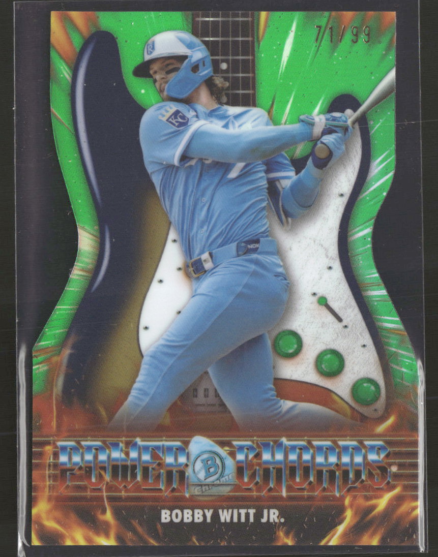 2026 Bowman Power Chords Green Refractors Bobby Witt Jr. #/99 #PC-13