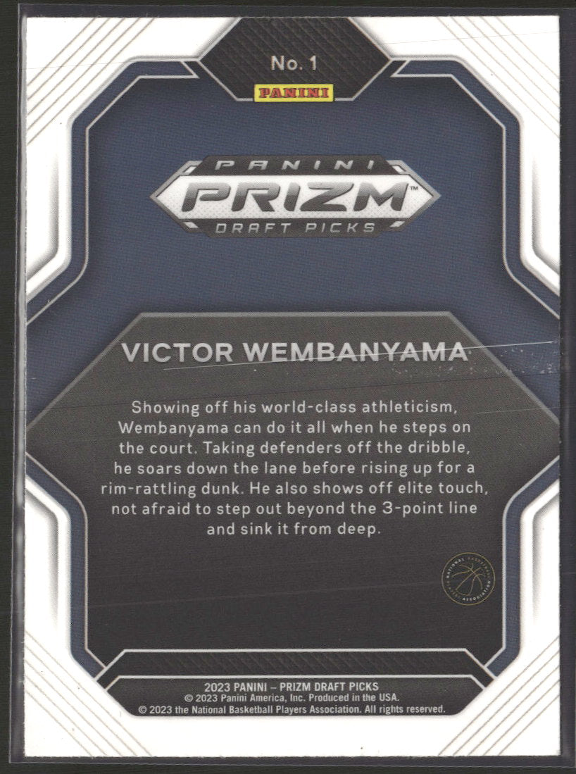 2023 Panini Prizm Draft Picks Fireworks Victor Wembanyama #1