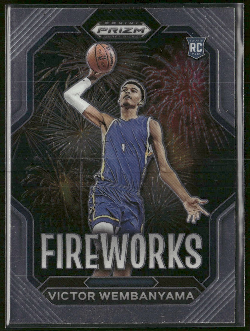 2023 Panini Prizm Draft Picks Fireworks Victor Wembanyama #1