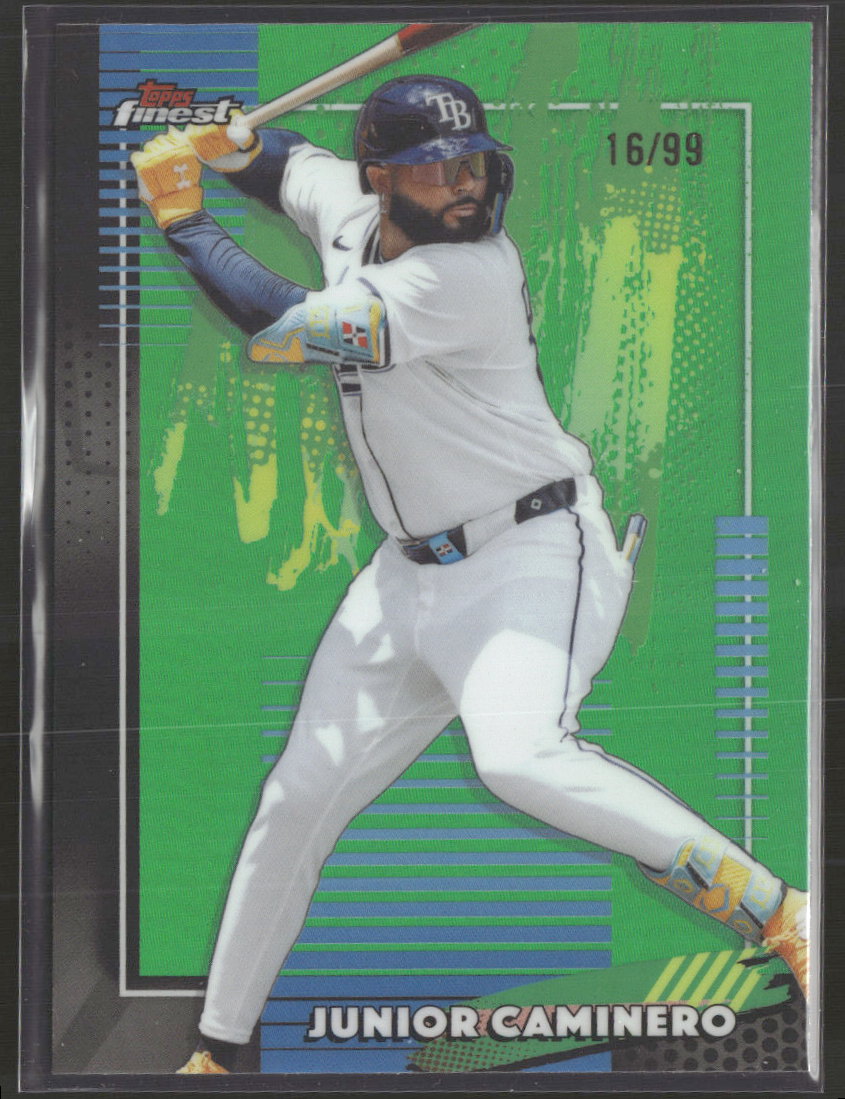 2026 Finest Green Refractors Junior Caminero #/99 #47