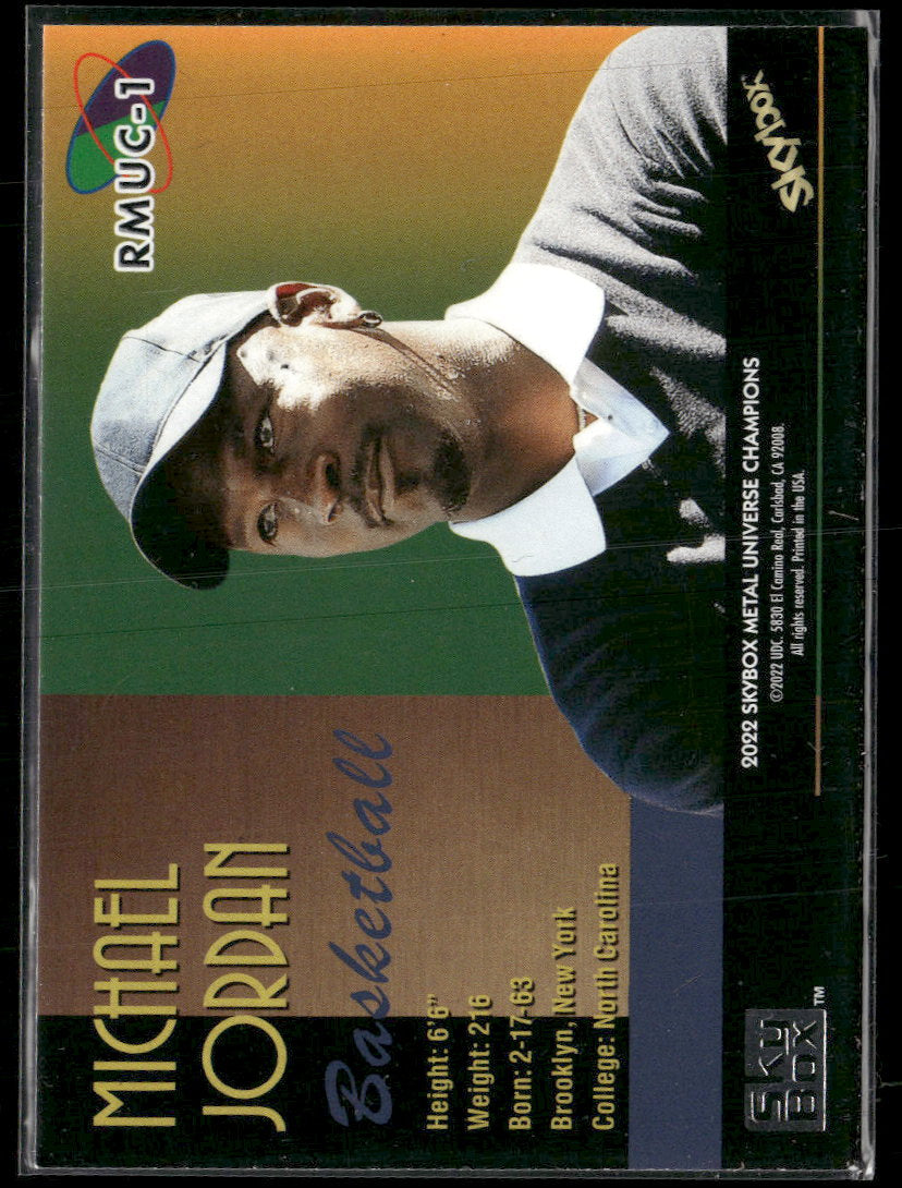 2022 SkyBox Metal Universe Champions Retro Michael Jordan #RMUC-1