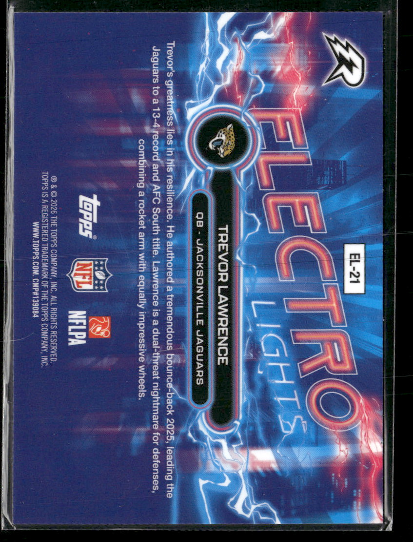 2025 Topps Resurgence Electro Lights Trevor Lawrence #EL-21
