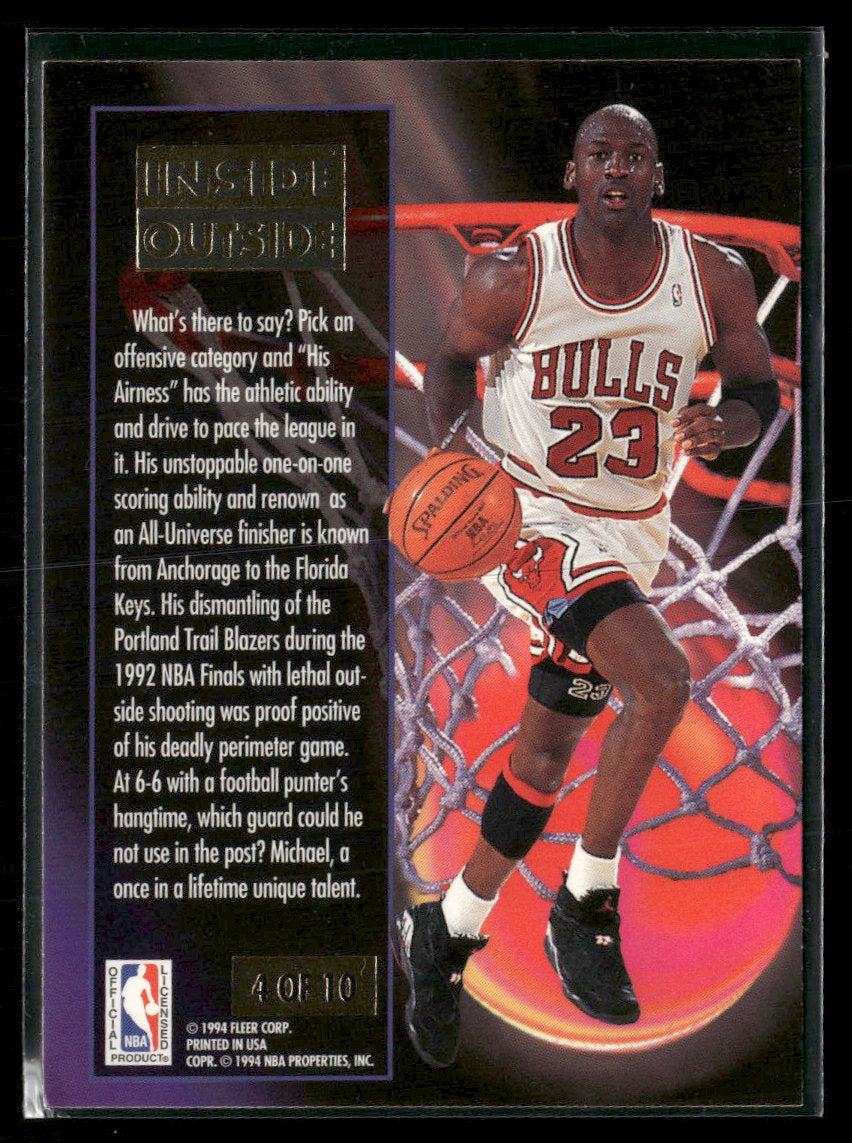 1993-94 Ultra Inside Outside Michael Jordan #4