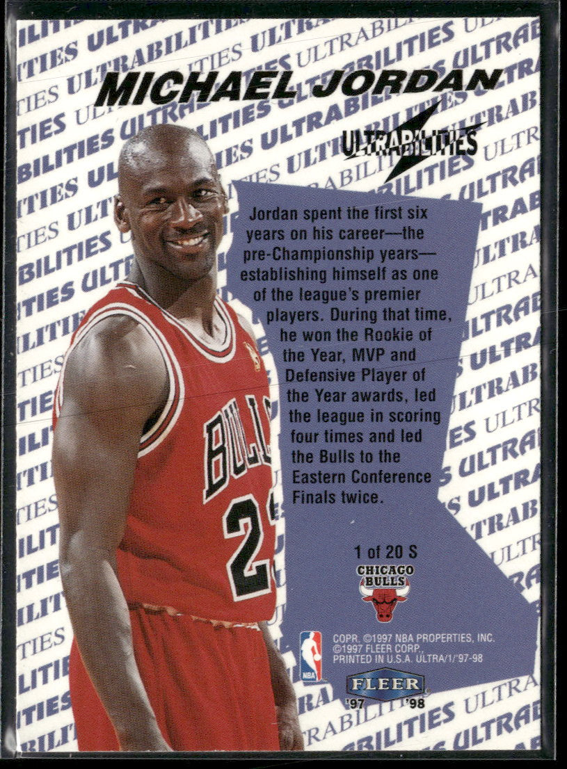 1997-98 Ultra Ultrabilities Starter Michael Jordan #1 S