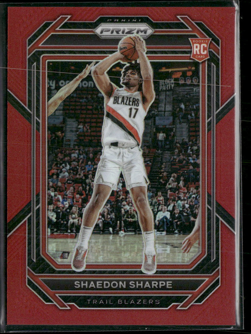 2022-23 Panini Prizm Prizms Red Shaedon Sharpe #/299 #250