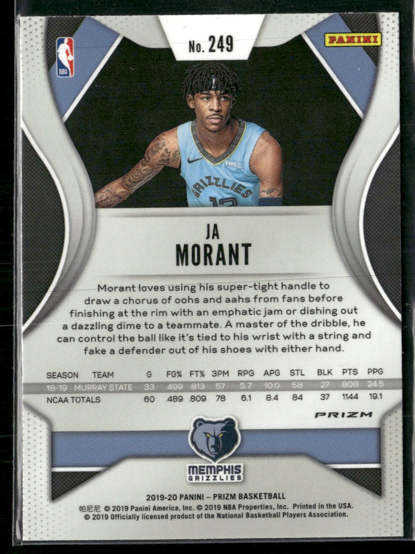 2019-20 Panini Prizm Prizms Silver Ja Morant #249