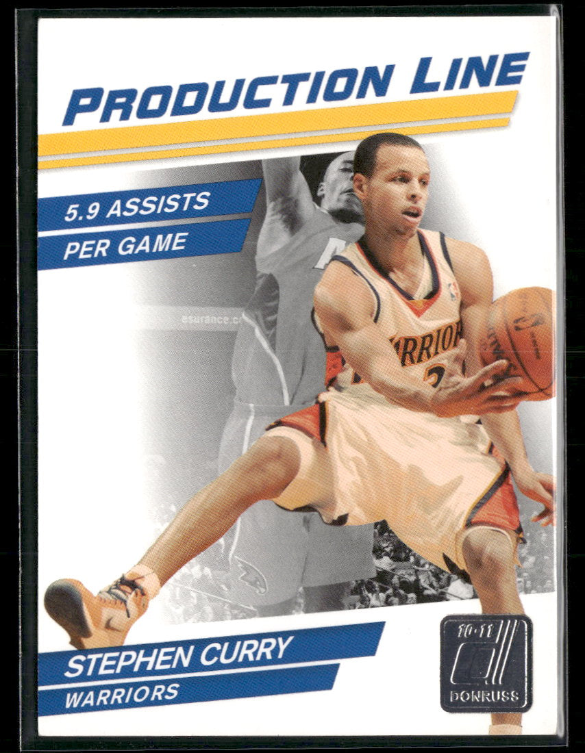 2010-11 Donruss Production Line Stephen Curry #/999 #54