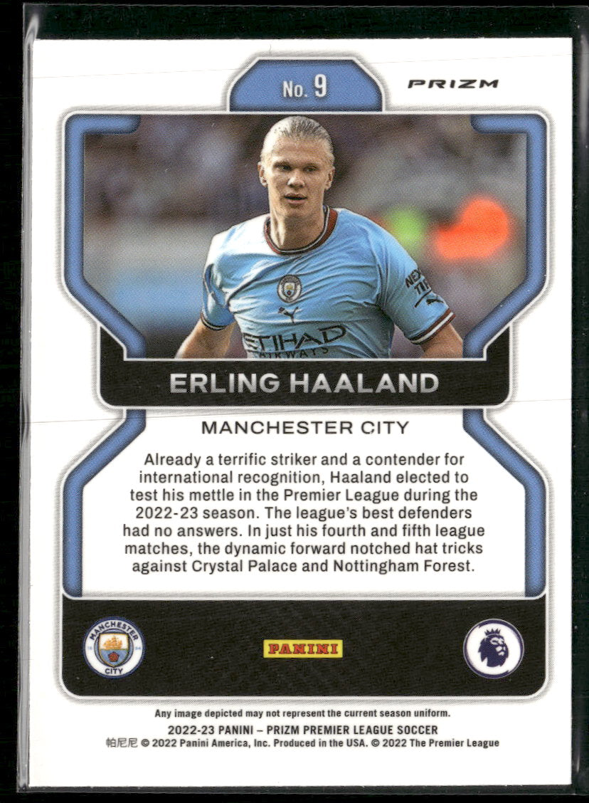 2022-23 Panini Prizm Premier League Prizms Red Mosaic Erling Haaland #9