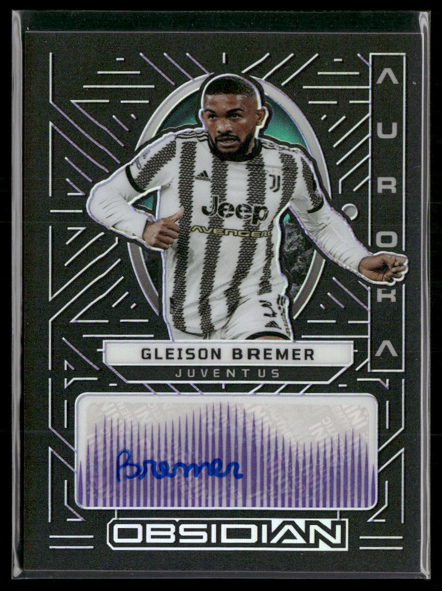 2022-23 Panini Obsidian Aurora Electric Etch Purple Gleison Bremer /50 AU