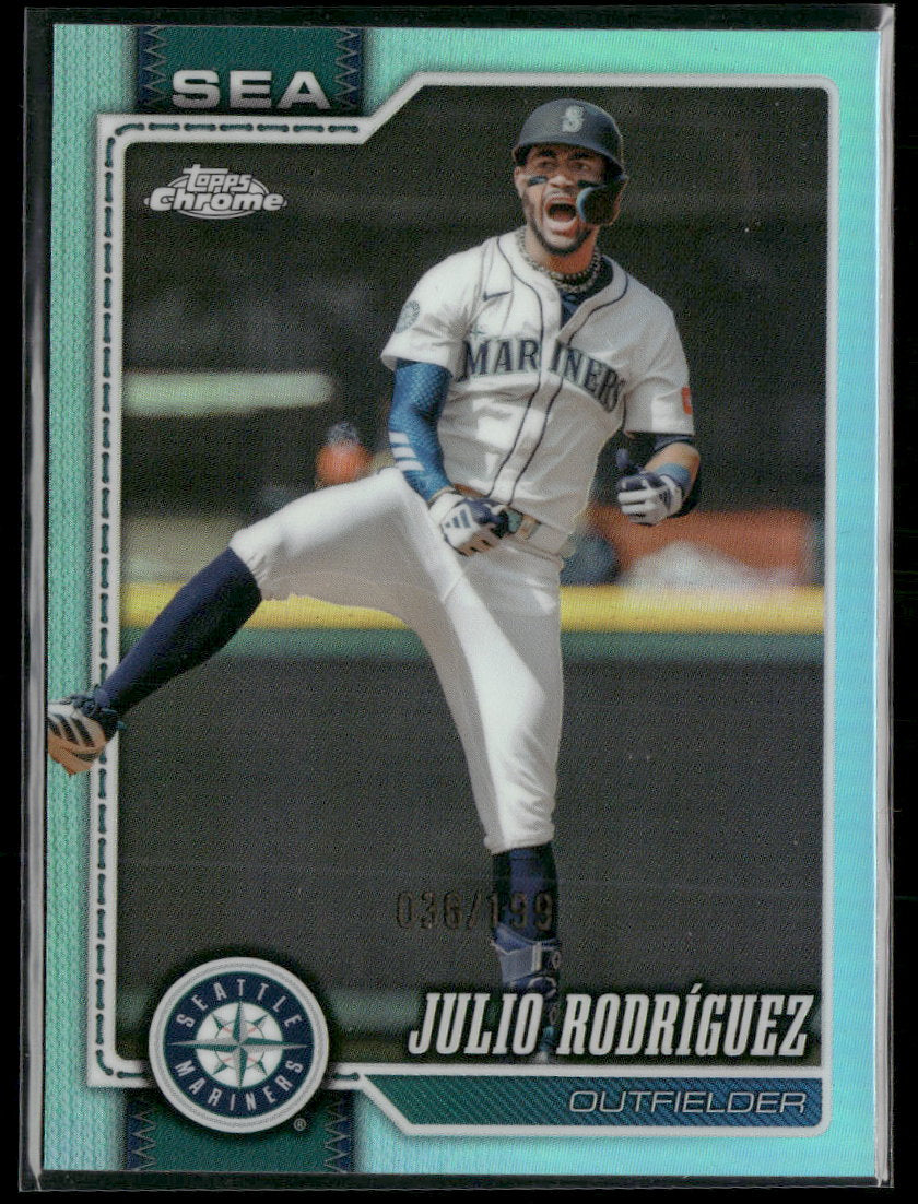 2026 Topps Chrome Aqua Refractors Julio Rodríguez #/199 #149