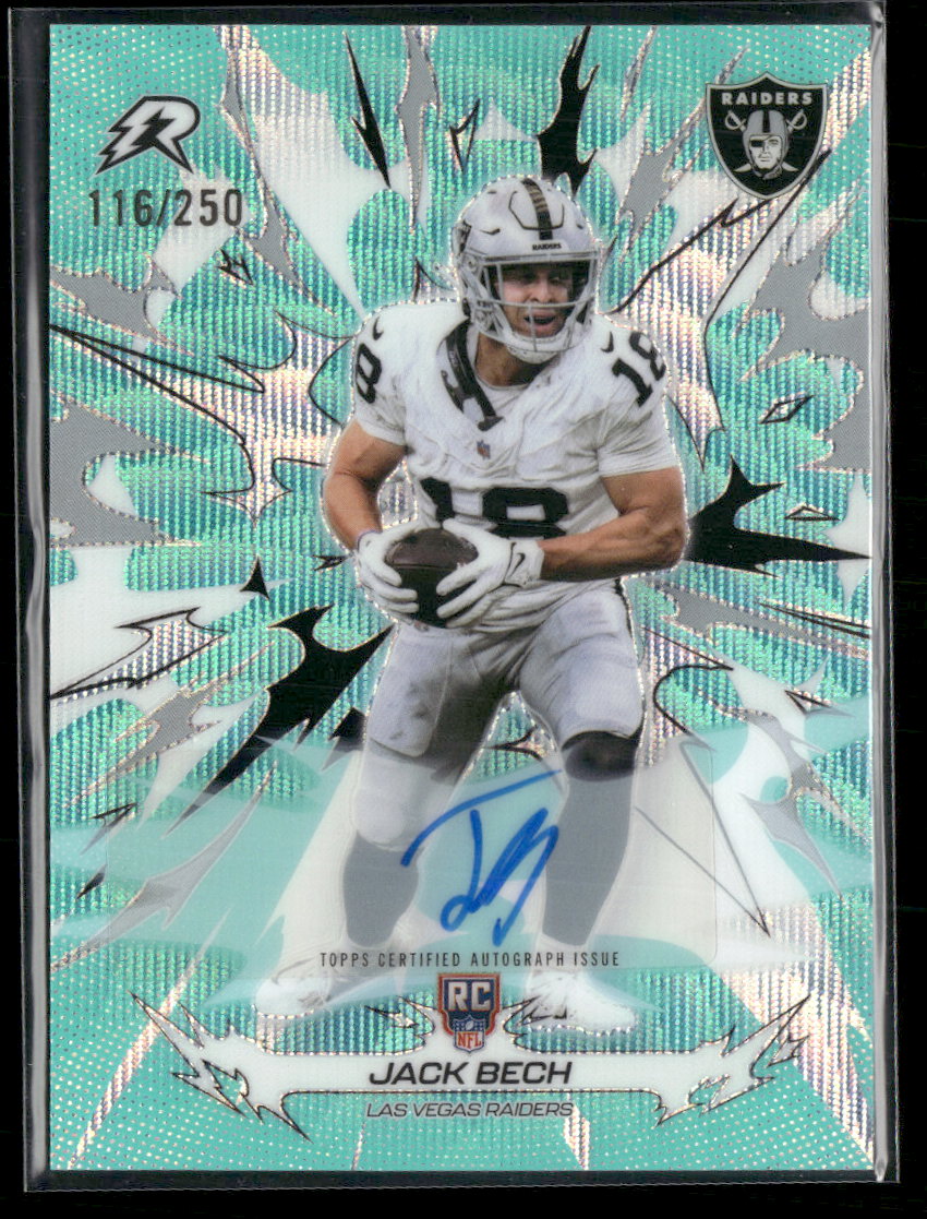 2025 Topps Resurgence Signatures Aqua Surge Refractor Jack Bech #/250 AU #148