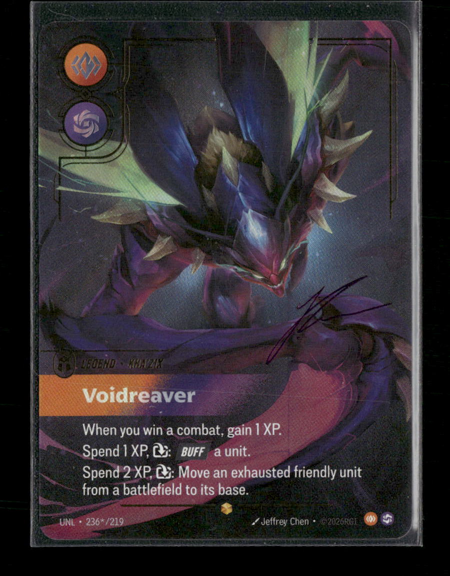 Kha'Zix, Voidreaver (Signature) Kha'Zix, Voidreaver - Unleashed (UNL)