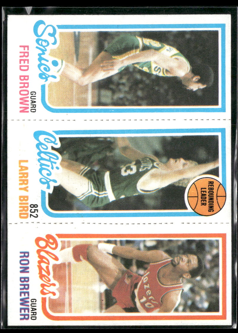 1980-81 Topps Fred Brown / Larry Bird / Ron Brewer #31 / 198 / 228