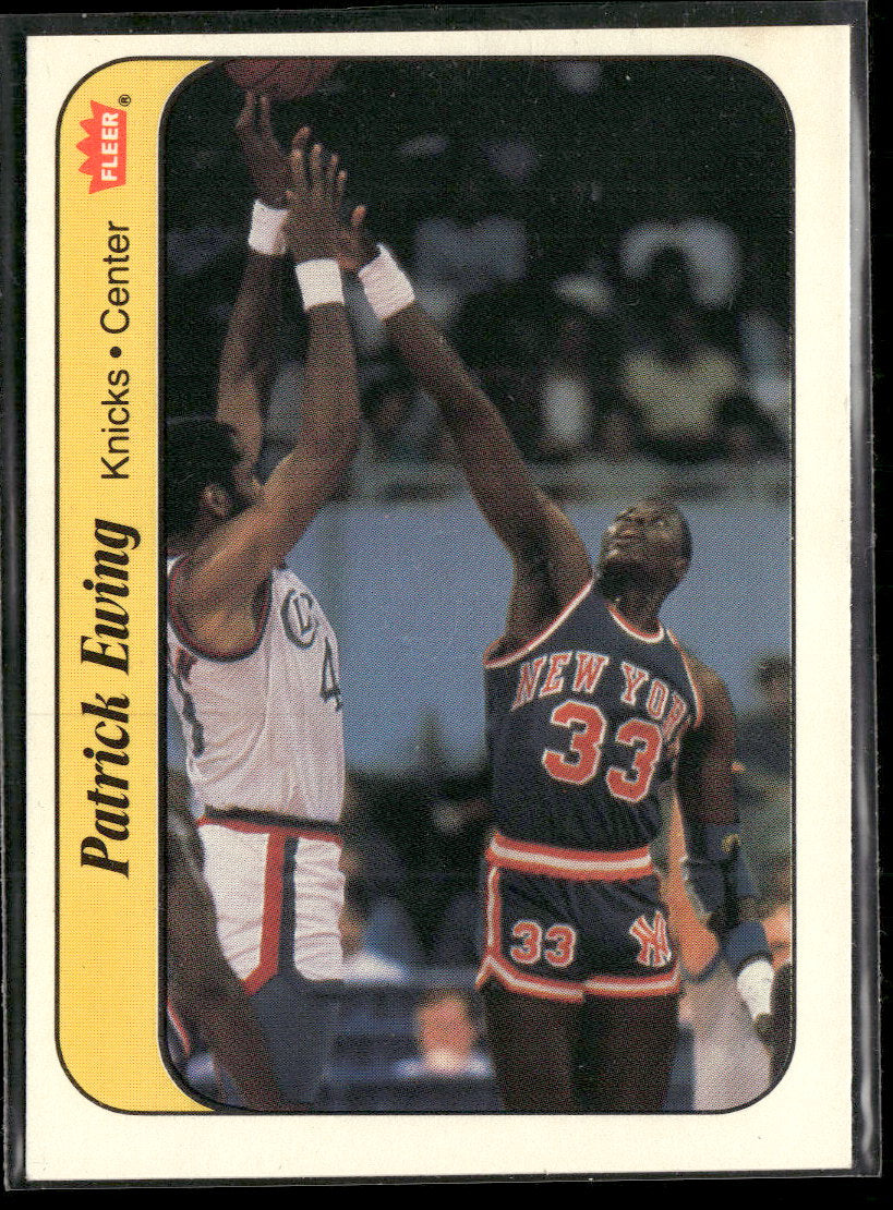 1986-87 Fleer Stickers Patrick Ewing #6