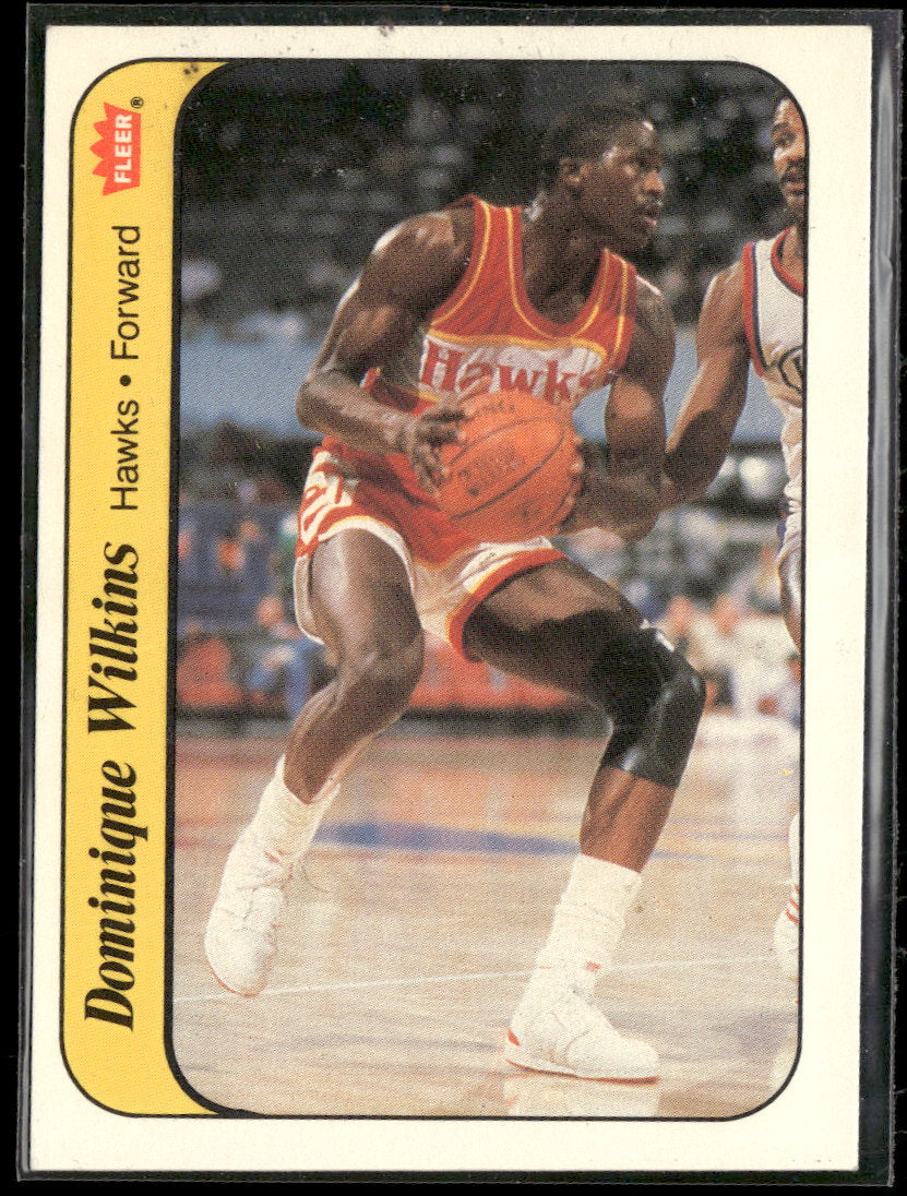 1986-87 Fleer Stickers Dominique Wilkins #11