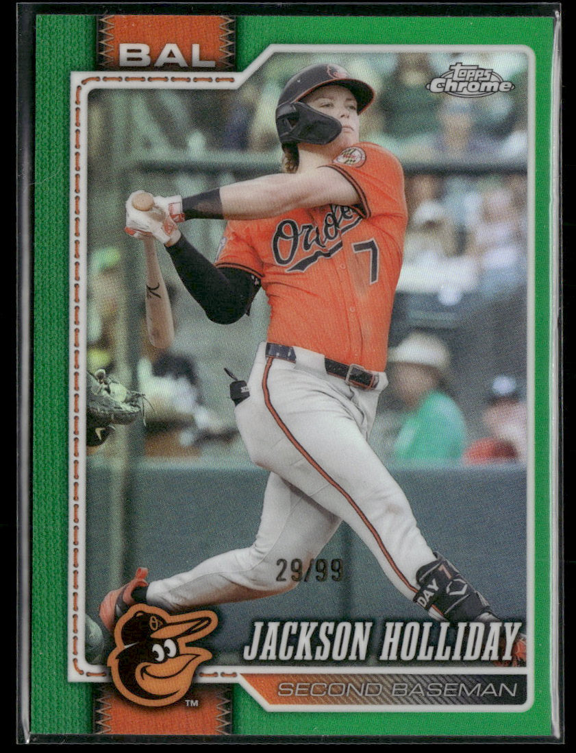 2026 Topps Chrome Green Refractors Jackson Holliday #/99 #136