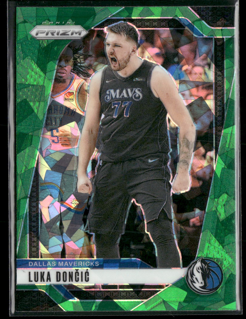 2024-25 Panini Prizm Prizms Green Ice Luka Doncic #89