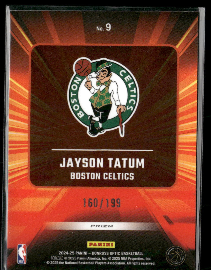 2024-25 Donruss Optic Express Lane Lime Green Jayson Tatum #/199 #9
