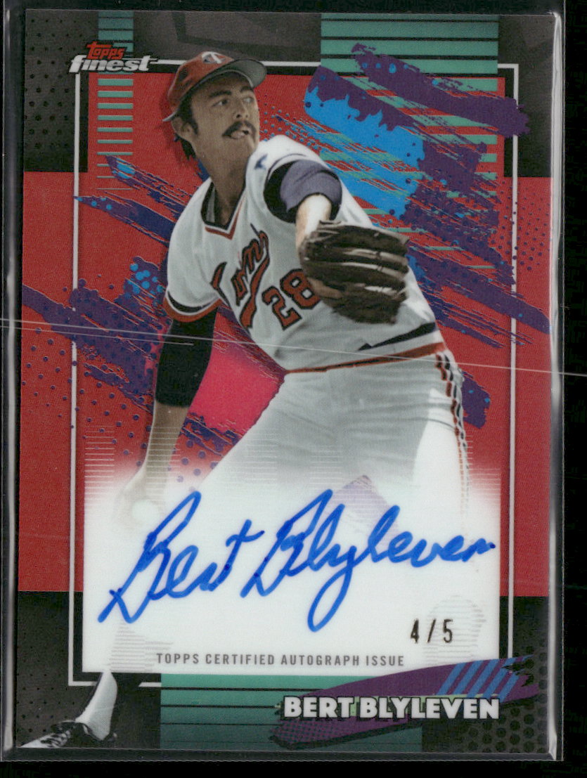 2026 Finest Finest Autographs Red Refractors Bert Blyleven #/5 AU #FA-BBY