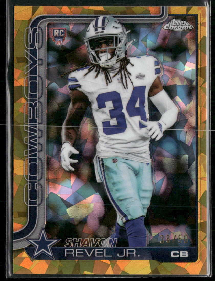 2025 Topps Chrome Sapphire Edition Gold Sapphire Shavon Revel Jr. RC #/50 #301
