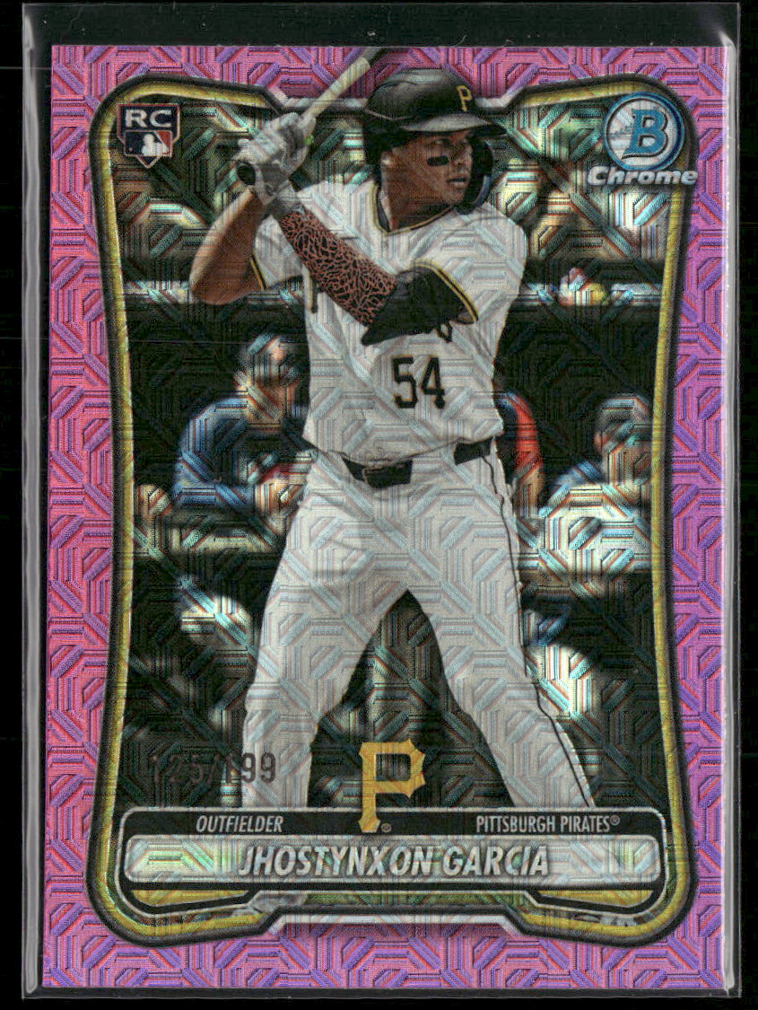2026 Bowman Chrome Mojo Pink Refractors Jhostynxon Garcia RC #/199 #12