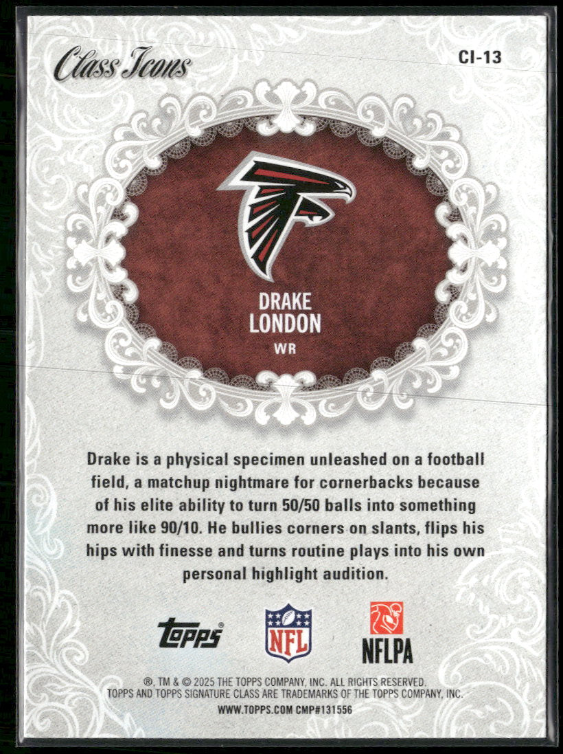 2025 Topps Signature Class Class Icons Teal Drake London #/225 #CI-13