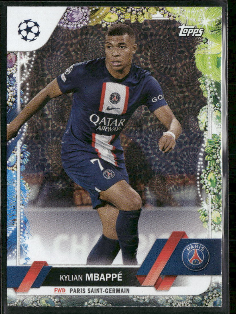 2022-23 Topps UEFA Club Competitions Carnaval Edition Kylian Mbappé #100